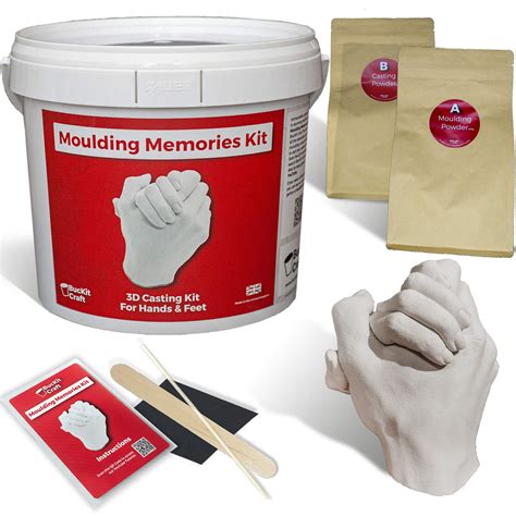 Buy 3d Casting Kit Moulding Memories Kit By Buckit Craft Complete Adult Hand Casting Craft