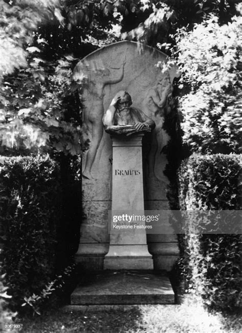 The Tombstone Of Composer Johannes Brahms In Vienna Central Cemetery