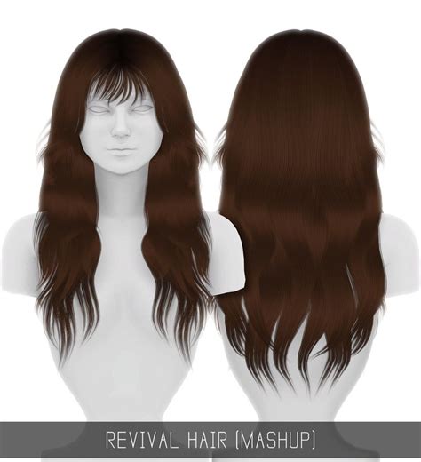 Simpliciaty Revival Hair Sims 4 Hairs Sims 4 Sims Sims Hair