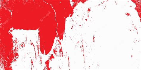 Free Vector Red Grunge Paint Texture In White Background