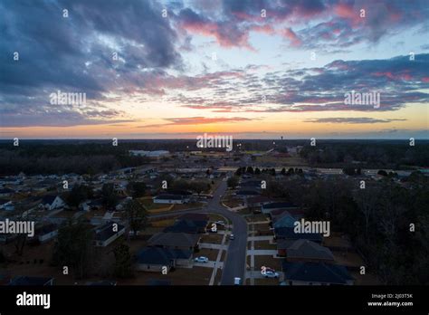 West Mobile Alabama Sunset Stock Photo Alamy