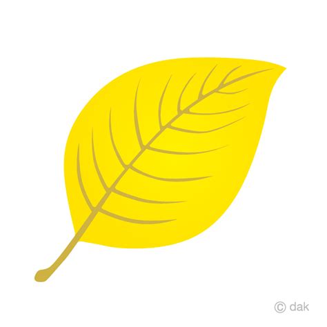 Yellow Leaf Clip Art Free Png Image｜illustoon
