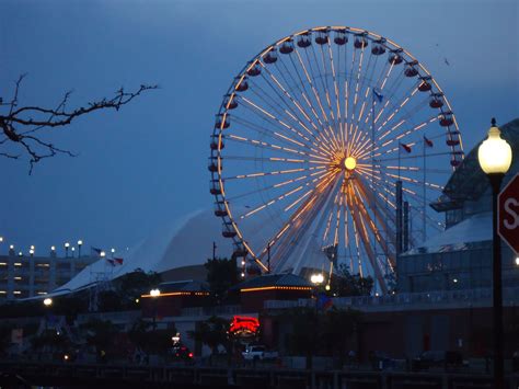 Ferris Wheel At Navy Pier Chicago Navy Pier Chicago The Good Place Ferris Wheels Around The