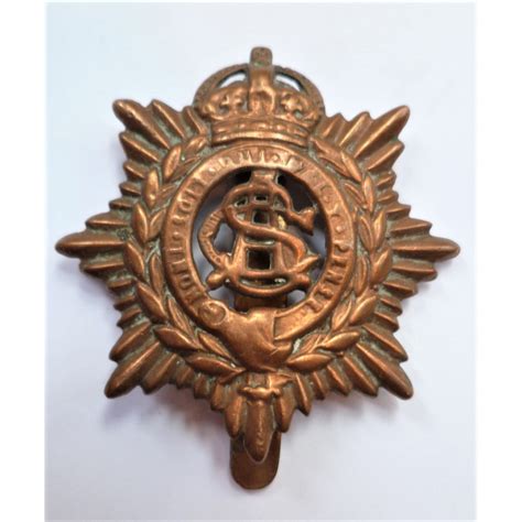 Ww1 Army Service Corps Cap Badge Original British First War Insignia