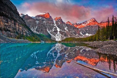 Rocky Mountain Pictures Moraine Lake Sunrise Banff National Park