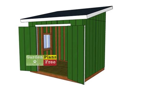 8x10 Lean To Shed Plans Garden Shed Plans Etsy