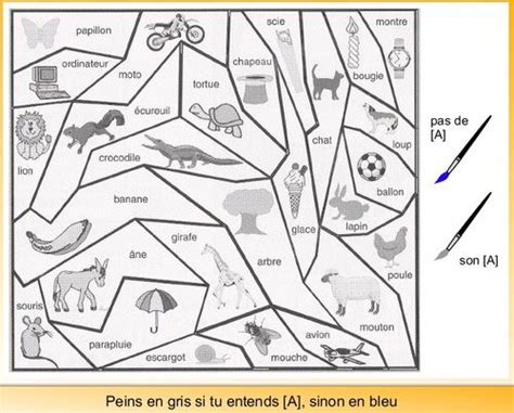 Coloriage Coloriage Magique Gs Phonologie  Coloriage magique gs