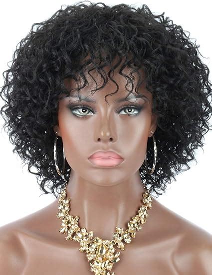 Kalyss Synthetic Short Deep Curly Wigs For Black Women Realistic
