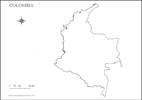 Mapa De Colombia Para Ninos