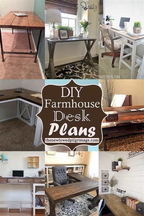 29 Diy Farmhouse Desk Plans For Rustic Decor Mint Design Blog