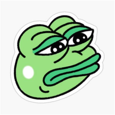 Sad Frog Meme Sticker For Sale By Mikawaiis2 Redbubble