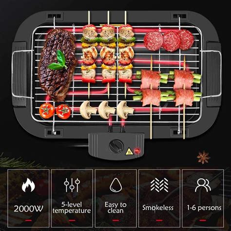 Electric Barbeque Grill With Power Indicator Light Bbq Grill Tandoori