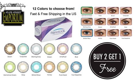 Freshlook Colorblends Cosmetic Colored Contacts 12 Colors Fast And Free Shipping In 2020