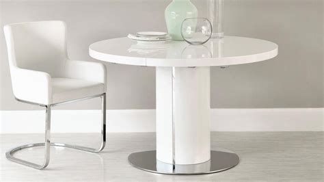 2024 Best Of White Gloss Round Extending Dining Tables