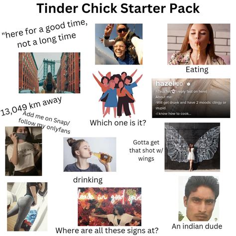 Tinderbumble Chick Starterpack Rstarterpacks Starter Packs Know Your Meme