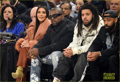 kim kardashian and kanye west sit courtside at nba all star game 2020 photo 4438388 j cole