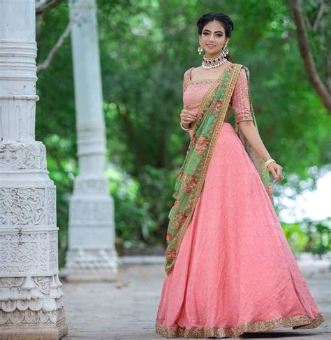 Traditional Half Saree Designs That Will Blow Your Mind • Keep Me Stylish Wedding Lehenga