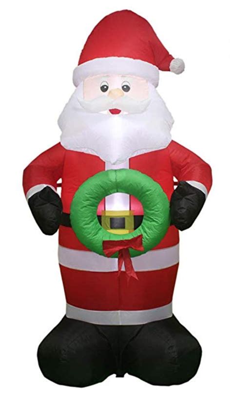 5 Ft Inflatable Santa Only 3799 With 5 Off Amazon Coupon