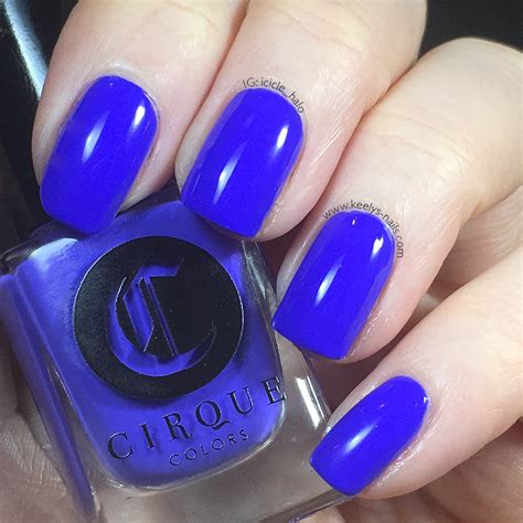 Perfect Neon Blue Polish Cirque Rehab Keelys Nails