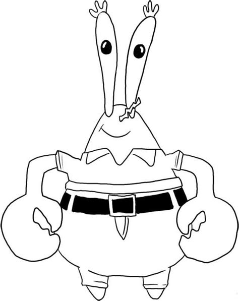 Mr Krabs Coloring Pages At Getdrawings Free Download