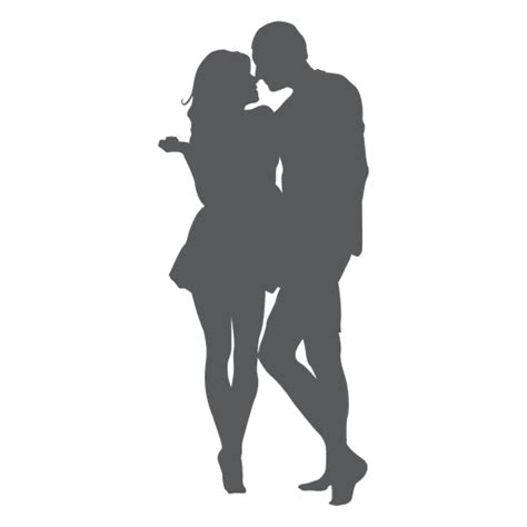 Romantic Kissing Lover Silhouette Transparent Png And Svg Vector File