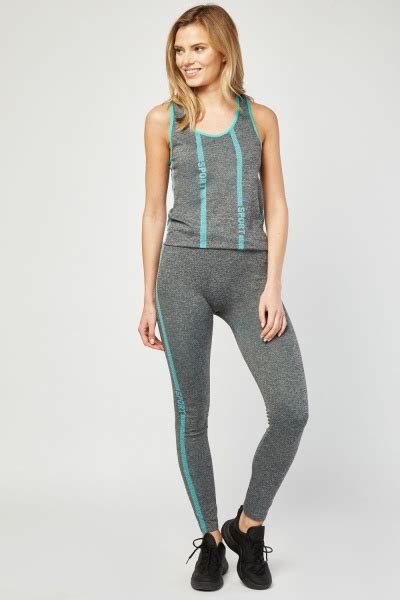 Womens Sport Clothing Sports Tank Top And Leggings Set Price