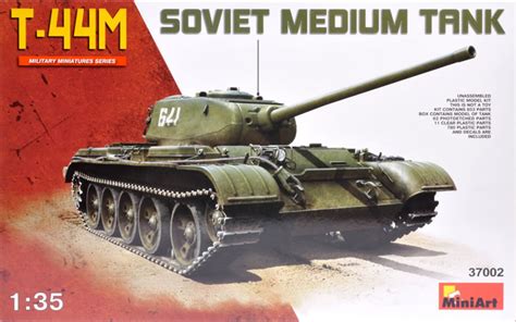 Miniart 135 Scale Kit No 37002 T 44m Soviet Medium Tankminiart 135