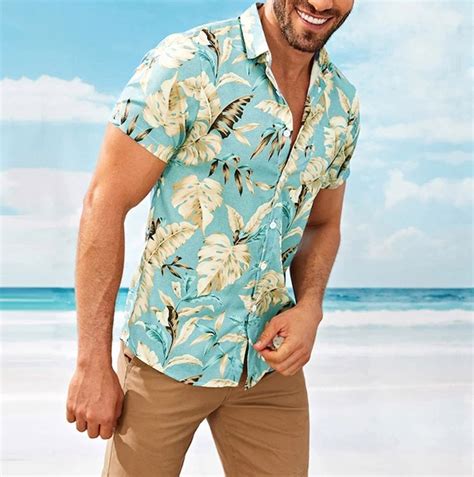 Estilo Japonés Hawaiano Playa Camisas Para Hombre Casual Rop Mercado