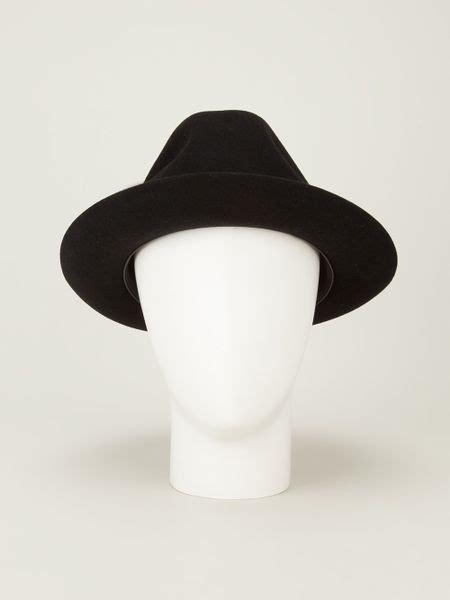 Borsalino Classic Fedora Hat In Black For Men Lyst