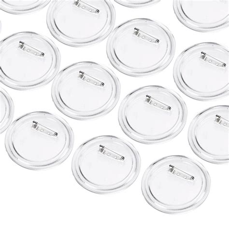 Clear Buttons With Pins 36 Pack Diy Craft Buttons Acrylic Plastic