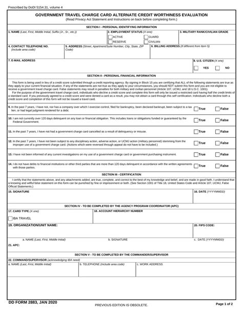 Dd 2883 Form ≡ Fill Out Printable Pdf Forms Online