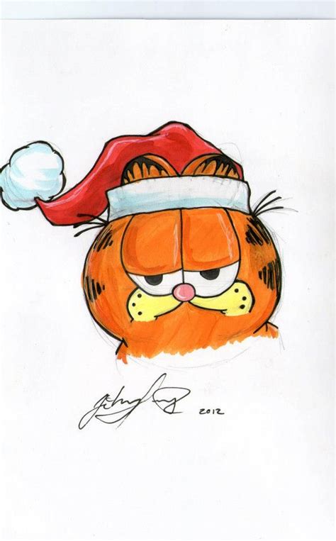 Garfield Christmas Card By Johnnyism On Deviantart