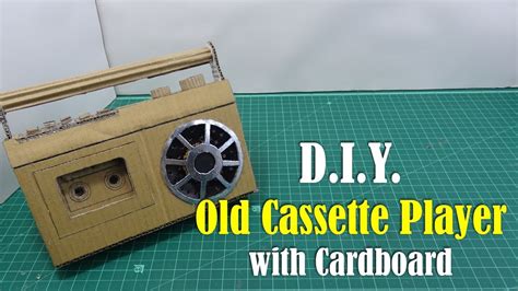 Diy Vintage Cassette Player With Cardboard How To Make Youtube