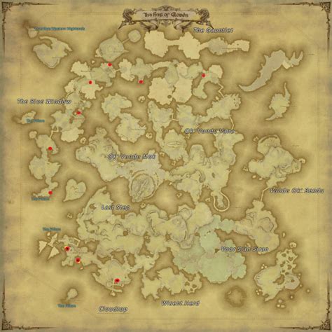 Ff14 Aether Currents Map Map Of The Usa With State Names