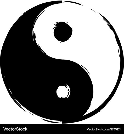 Symbol Of Yin Yang Royalty Free Vector Image Vectorstock