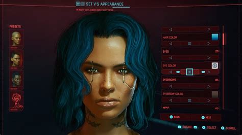 Cyberpunk 2077 Pretty Hot Female Character Customization Female V Character Creation Youtube