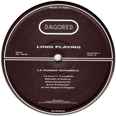 La Donna Invisibile Original Motion Picture Soundtrack By Ennio