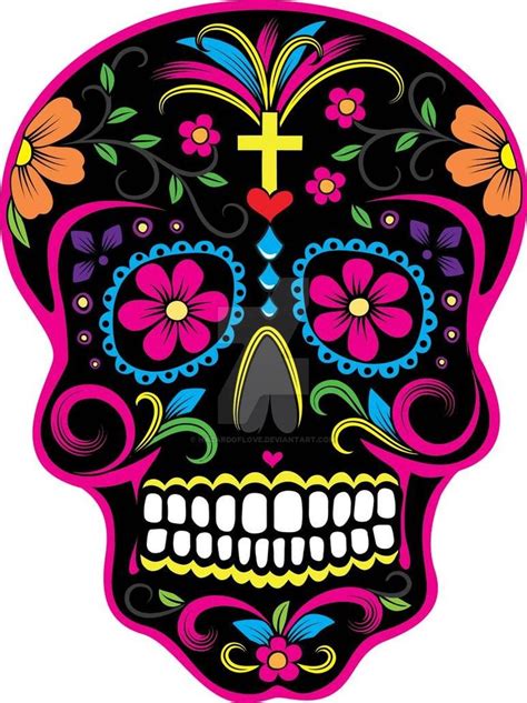 Dia De Los Muertos Skull 2 By Hazardoflove On Deviantart Sugar Skull