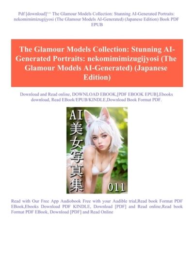 Pdf Download The Glamour Models Collection Stunning Ai Generated