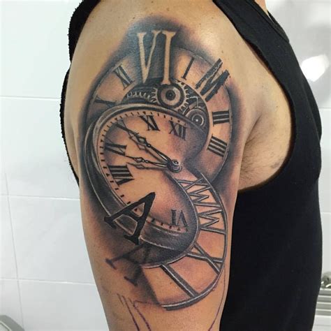 Clock Tattoo By Antonio At Holy Grail Tattoo Studio Clock Tattoo