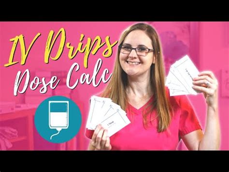 Iv Drips Dosage Calculations Youtube