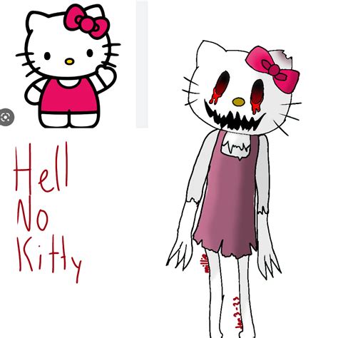 Hell No Kitty Hello Kitty Ibispaint
