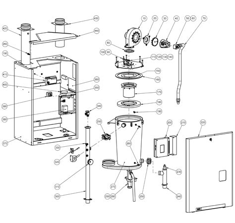 Exploded View Of Ibc Technologies Sl 80 399 G25 Boiler