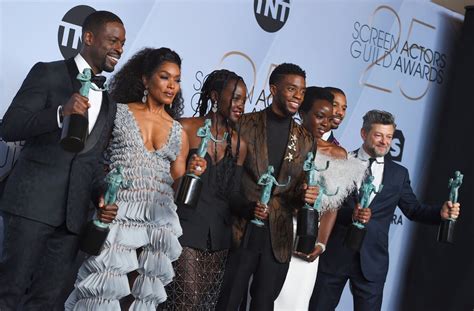 sag awards 2019 full list of winners as black panther triumphs and brits snubbed london