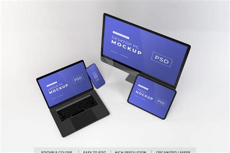 Download Free Mockup of Multiple Devices | Deeezy