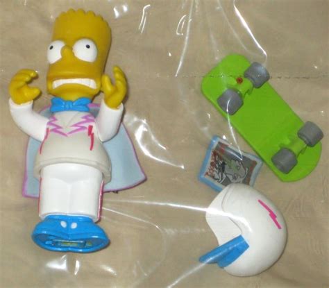 Daredevil Bart Simpson World Springfield Figure Wos Series 8 Loose Playmates Simpsons Accessories