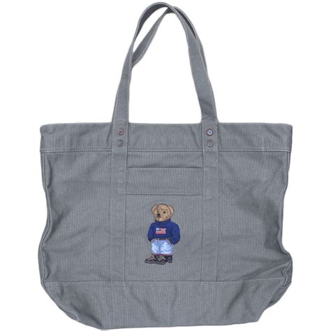 POLO RALPH LAUREN BEAR CANVAS TOTE BAG | BREAKS GENERAL STORE