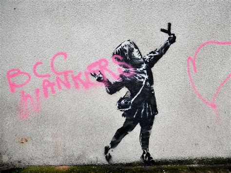 Banksy Says He Is ‘glad His Latest Work Has Been Vandalised The Independent The Independent