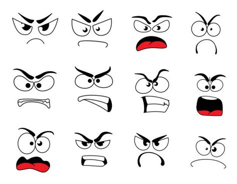 66300 Angry Face Cartoon Stock Illustrations Royalty Free Vector