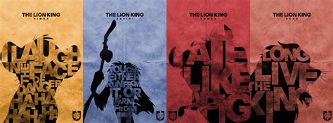 Design Studio Creates Typographic Posters Of ‘the Lion King Mizhollywood